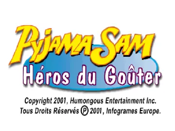 Pyjama Sam - Heros du Gouter (FR) screen shot title